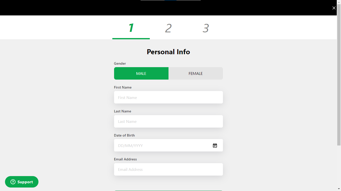 Enter your personal details